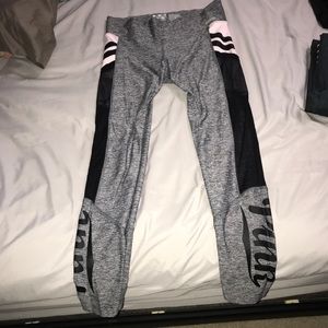 Pink Victoria’s Secret leggings with pockets